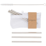 Short Metal Cocktail Straws (Set of 6)