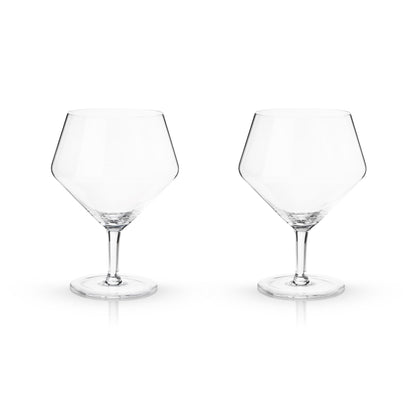 Angled Crystal Gin & Tonic Glass (Set of 2)