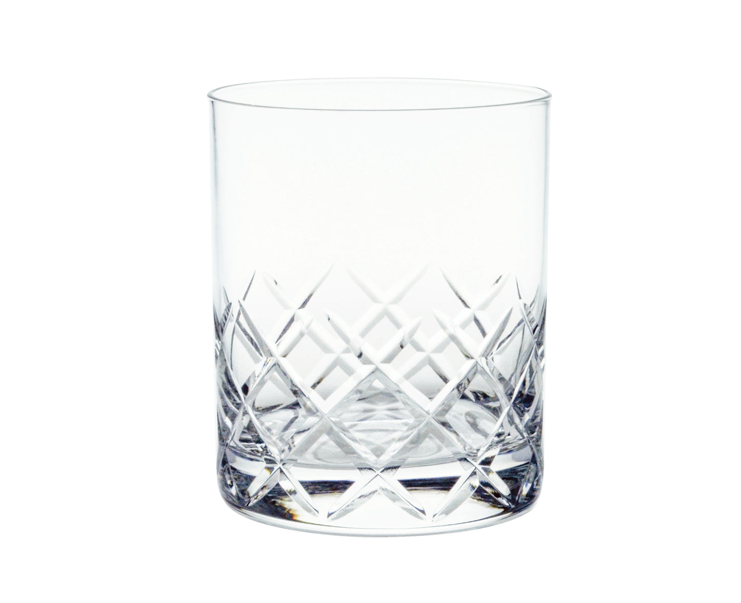 M68 Cut Glass Double Rocks Glass