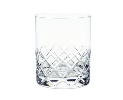 M68 Cut Glass Double Rocks Glass