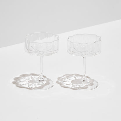 Wave Coupe Glasses (Set of 2)