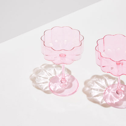 Wave Coupe Glasses (Set of 2)