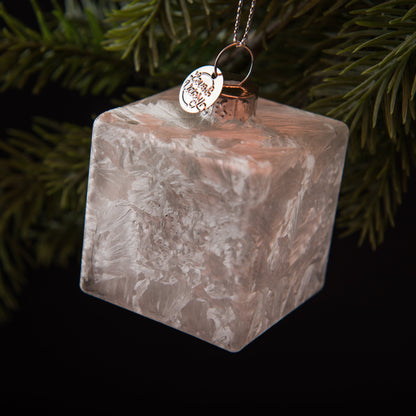 Ice Cube Christmas Ornaments (Set of 6)