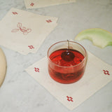 Re-Work Cocktail Napkins in Red Interior Print (Set of 4)