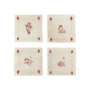 Re-Work Cocktail Napkins in Red Interior Print (Set of 4)