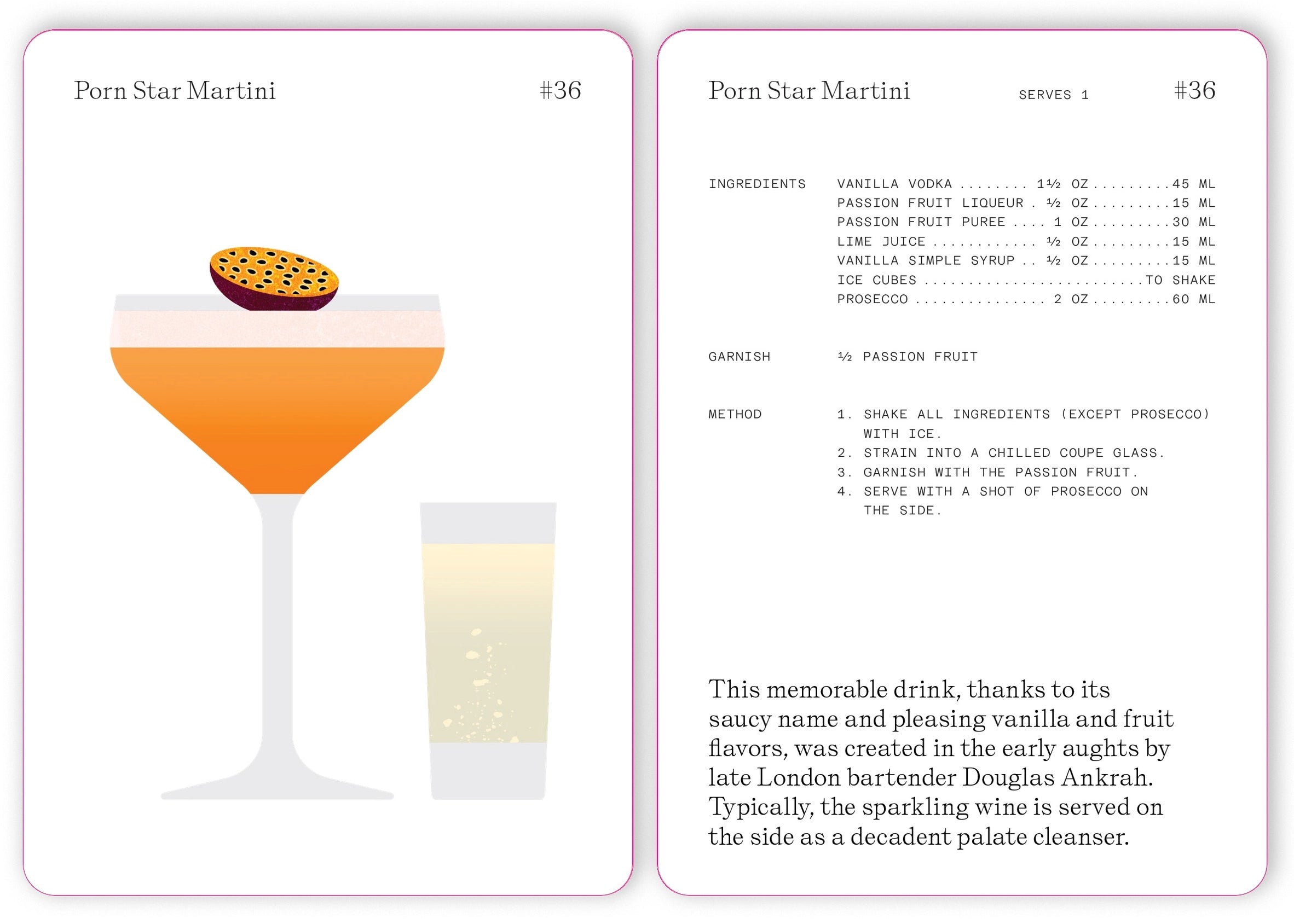 The Cocktail Cabinet: Vodka Recipe Cards
