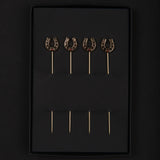 Lucky Horseshoe Cocktail Picks (Set of 4)
