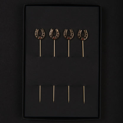Lucky Horseshoe Cocktail Picks (Set of 4)
