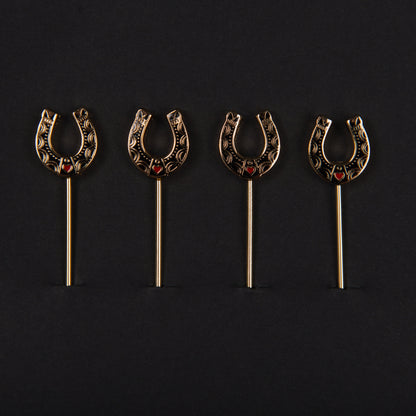 Lucky Horseshoe Cocktail Picks (Set of 4)