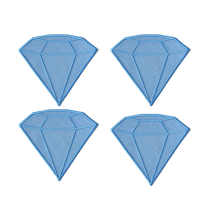 Diamond Cocktail Napkins (Set of 4)