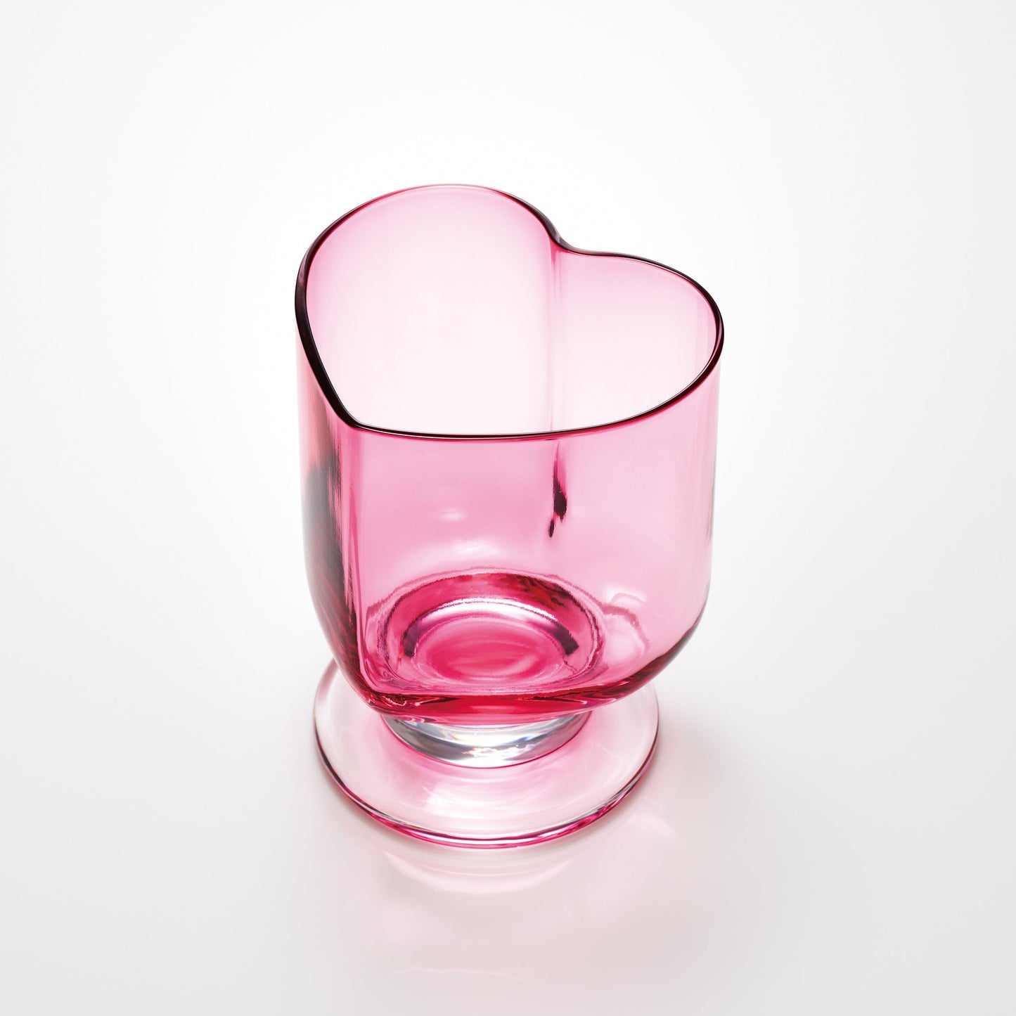 Showa Retro Heart Glass