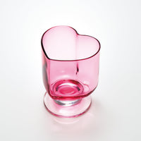 Showa Retro Heart Glass
