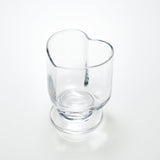 Showa Retro Heart Glass