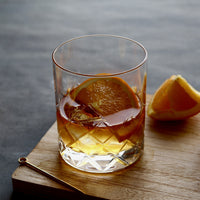 M68 Cut Glass Double Rocks Glass