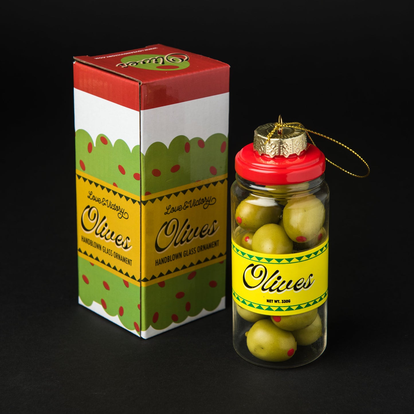 Jar of Olives Christmas Ornament