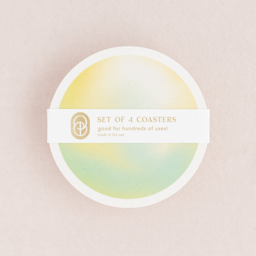 Lemon & Lime Gradient Coasters (Set of 4)