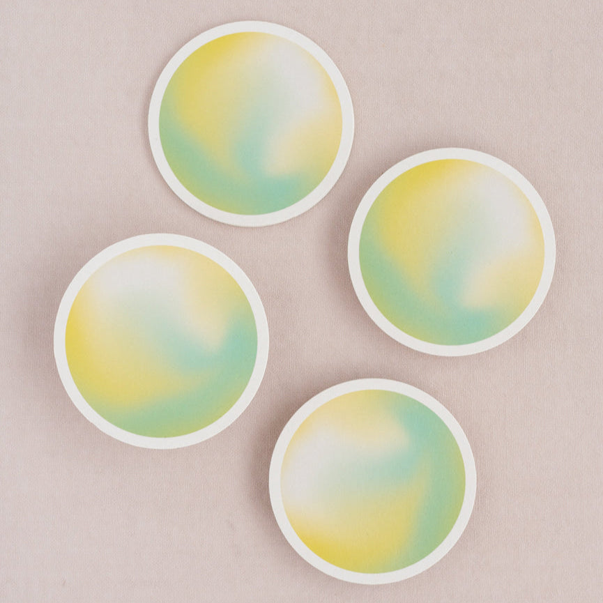 Lemon & Lime Gradient Coasters (Set of 4)