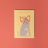 Whippet Birthday Card
