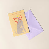 Whippet Birthday Card