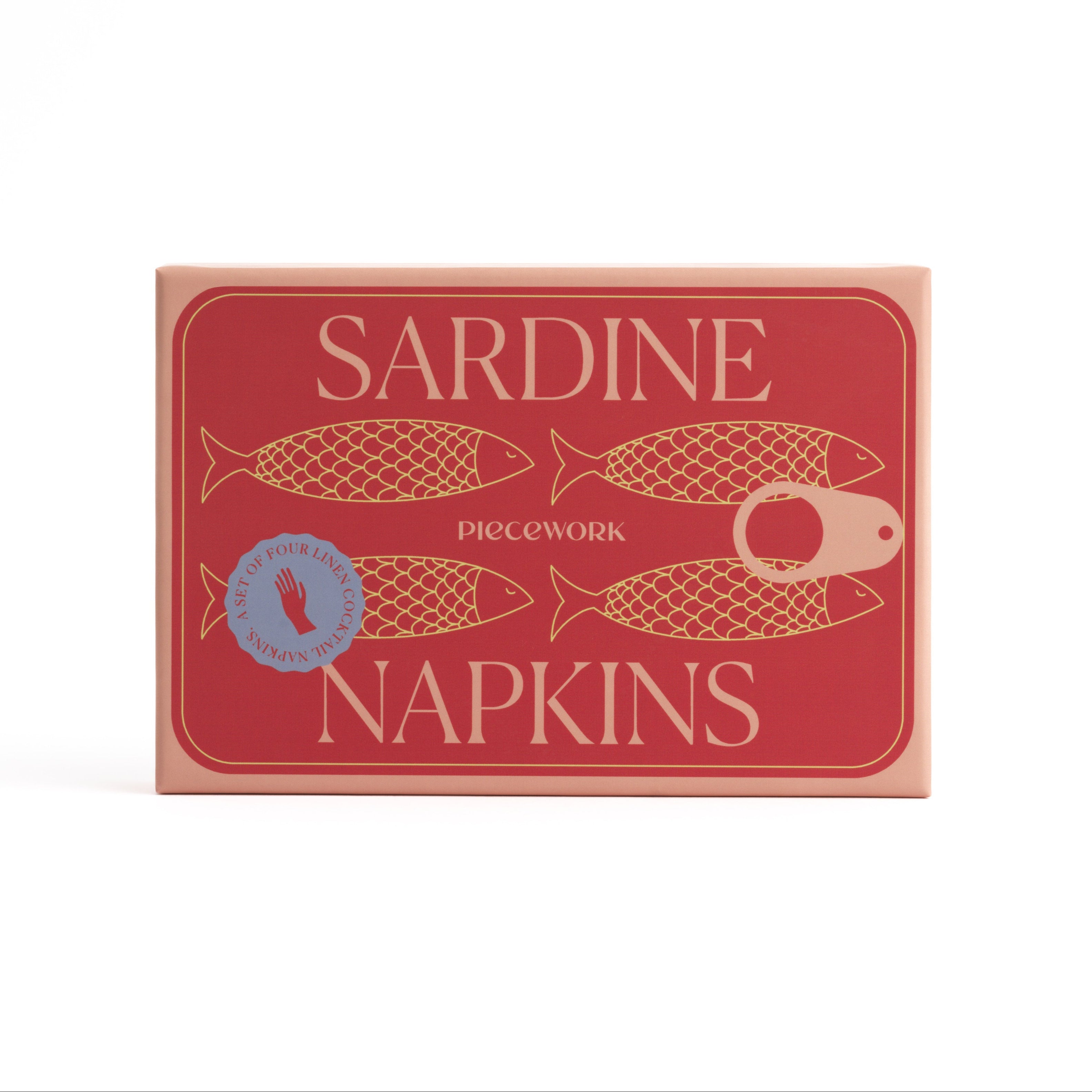 Sardine Cocktail Napkins (Set of 4)