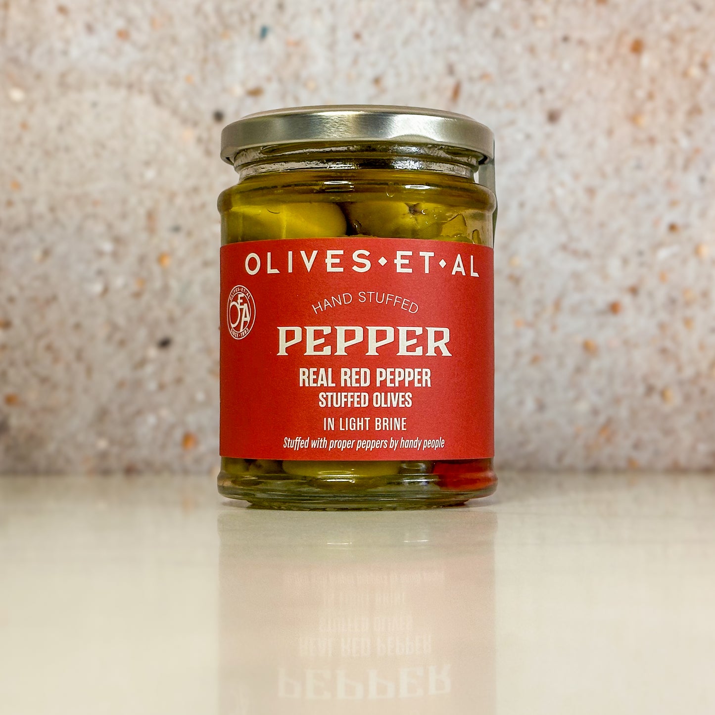 Real Red Pepper Stuffed Olives