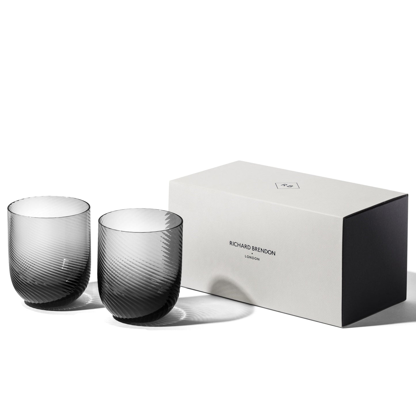 Optic Tumbler in Smoke (Set of 2)