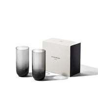 Optic Highball Glass in Smoke (Set of 2)