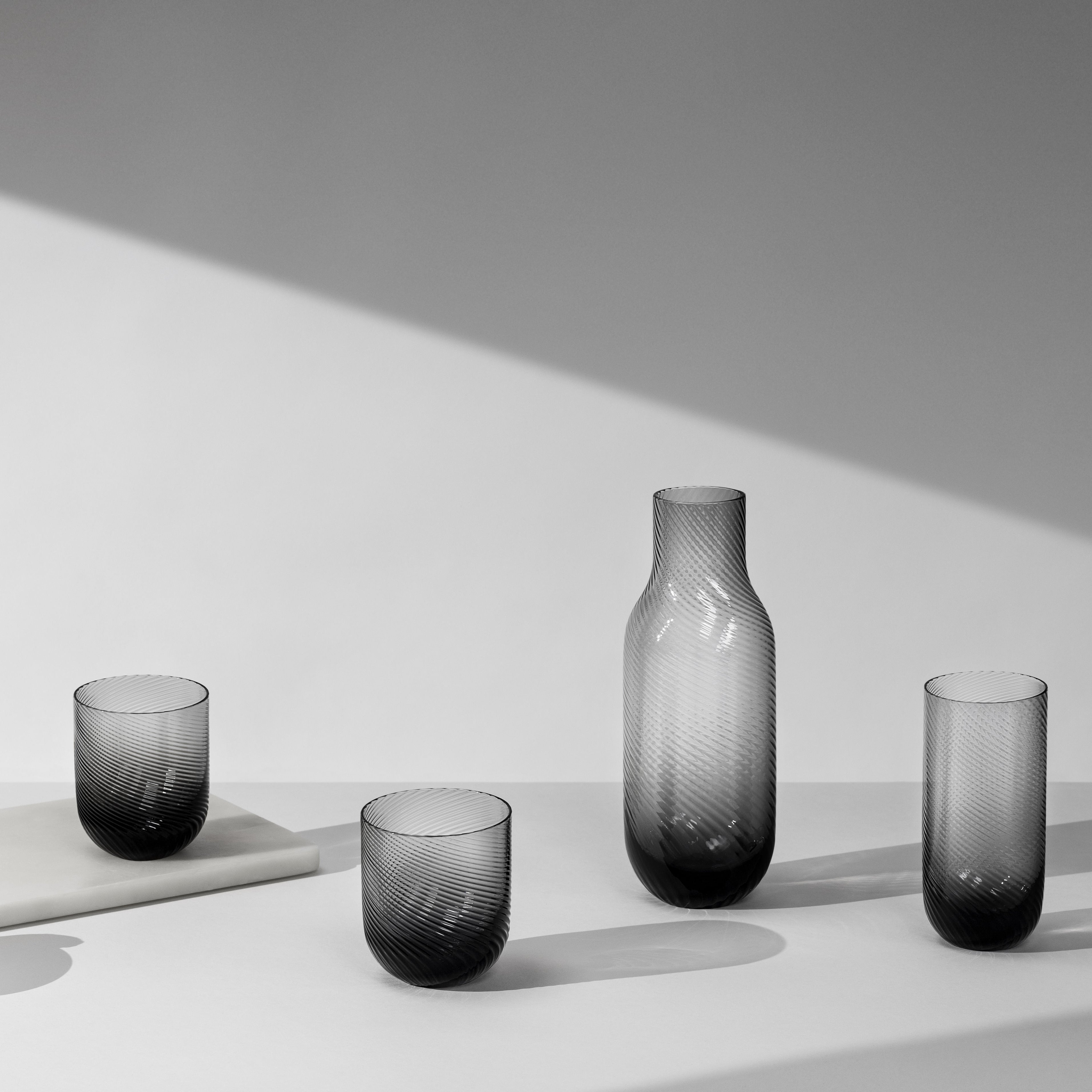 Optic Highball Glass in Smoke (Set of 2)