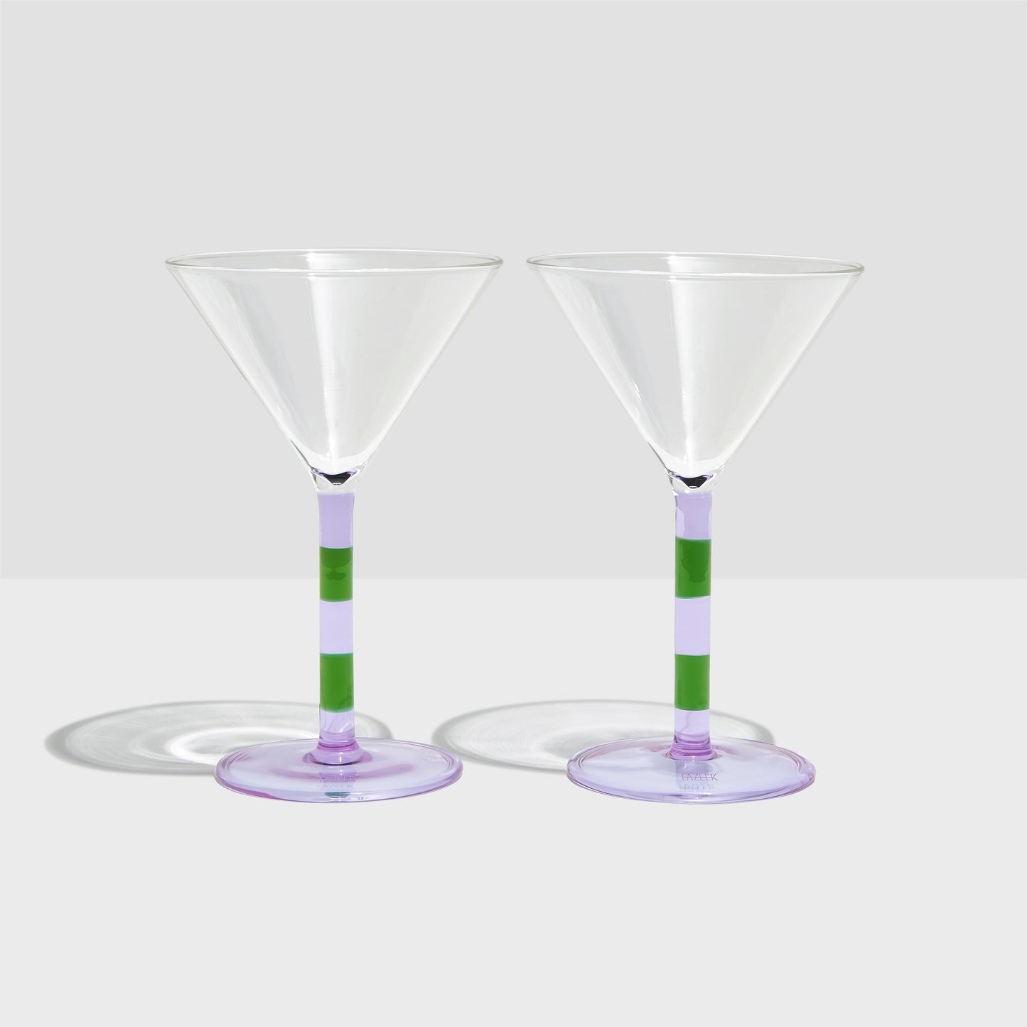 Stripe Martini Glasses (Set of 2)