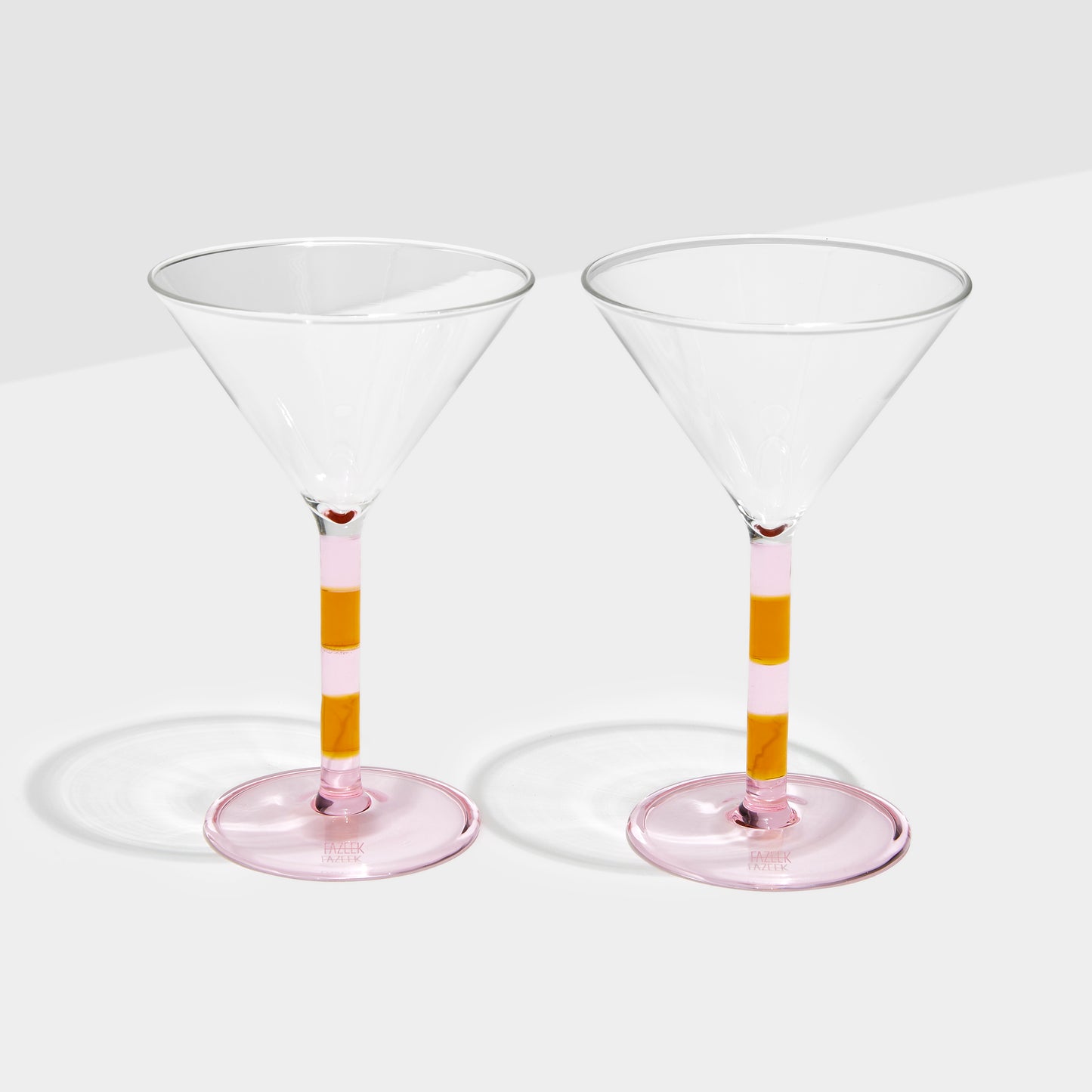 Stripe Martini Glasses (Set of 2)