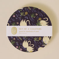 Swan Pond Coasters (Set of 4)