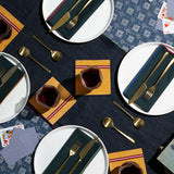 University Stripe Cocktail Napkins (Set of 4)