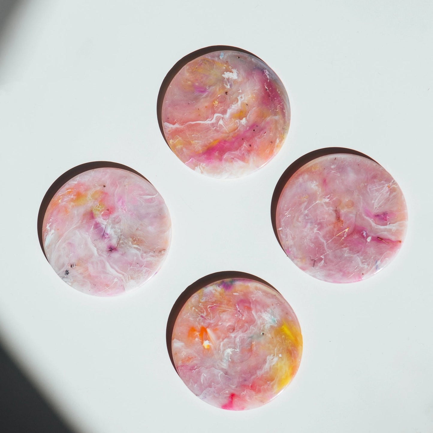 Recycled Plastic Coasters (Set of 4)