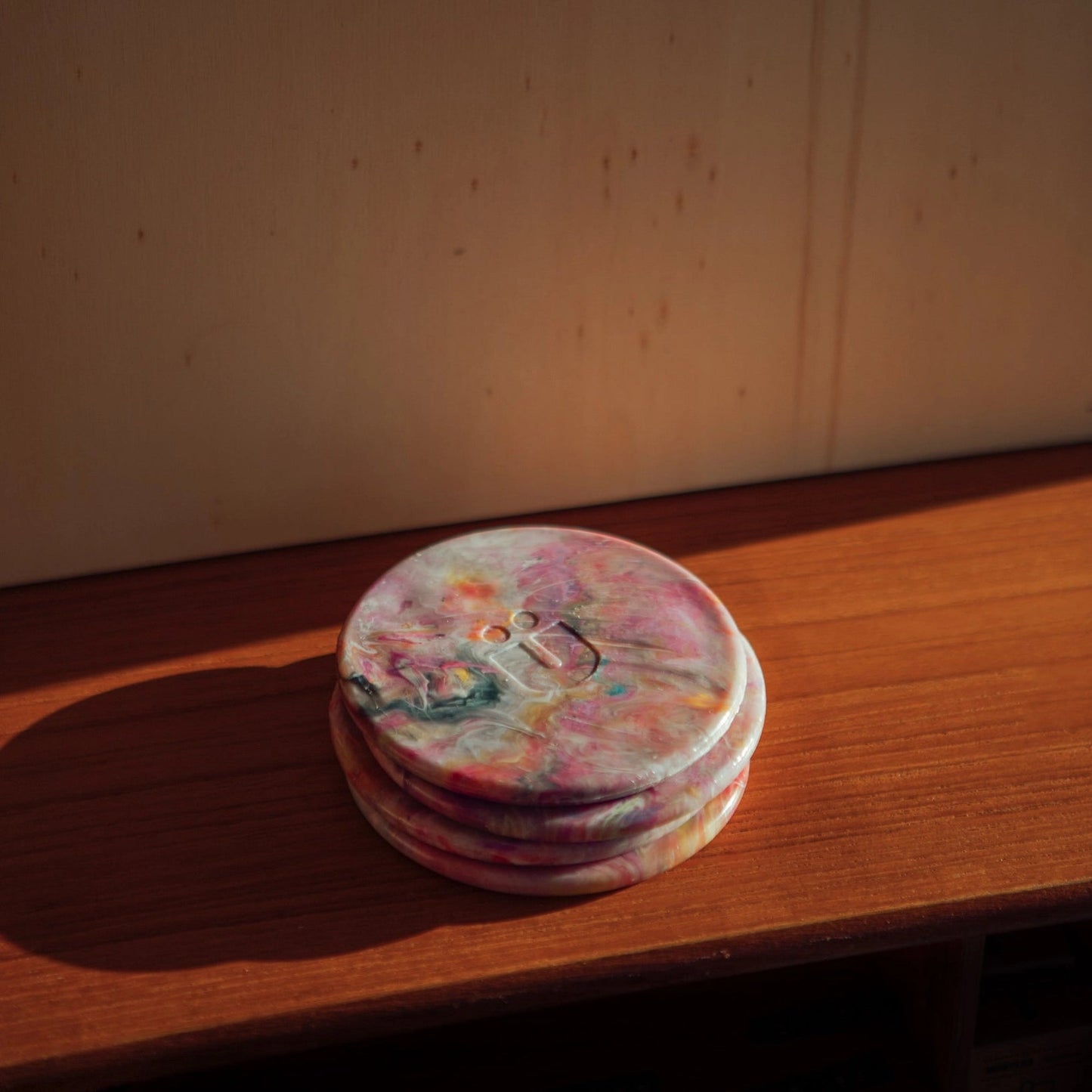 Recycled Plastic Coasters (Set of 4)