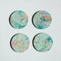 Recycled Plastic Coasters (Set of 4)