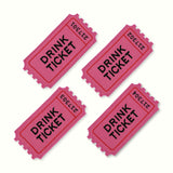 Drink Ticket Cocktail Napkins (Set of 4)