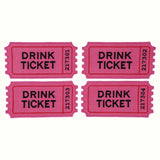 Drink Ticket Cocktail Napkins (Set of 4)