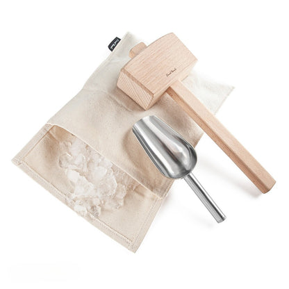 Lewis Ice Bag, Wood Mallet & Ice Scoop