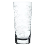 Crystal Highball Glasses with Fern Design (Set of 4)