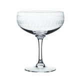 Crystal Cocktail Glasses with Ovals Design (Set of 4)