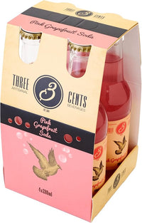 Pink Grapefruit Soda 4 Pack
