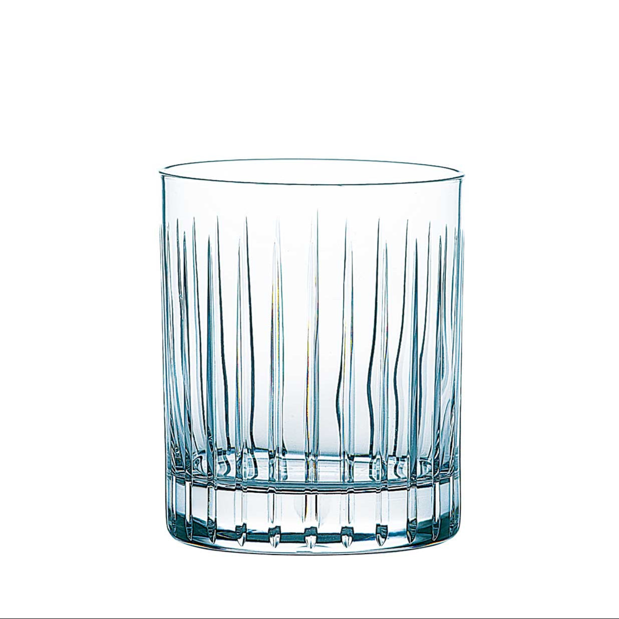 Lambda Cut Glass Double Rocks Glass