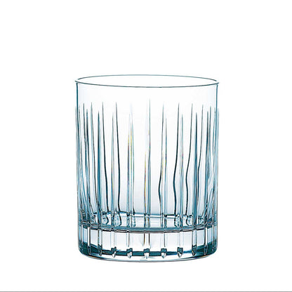 Lambda Cut Glass Double Rocks Glass